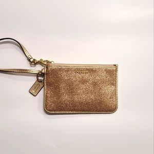 Coach Star glitter wristlet